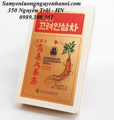 Trà Hồng sâm Hàn Quốc Hộp gỗ 100 gói