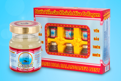 Yến Sào Collagen Sanest Khánh Hòa Hộp 6 Lọ
